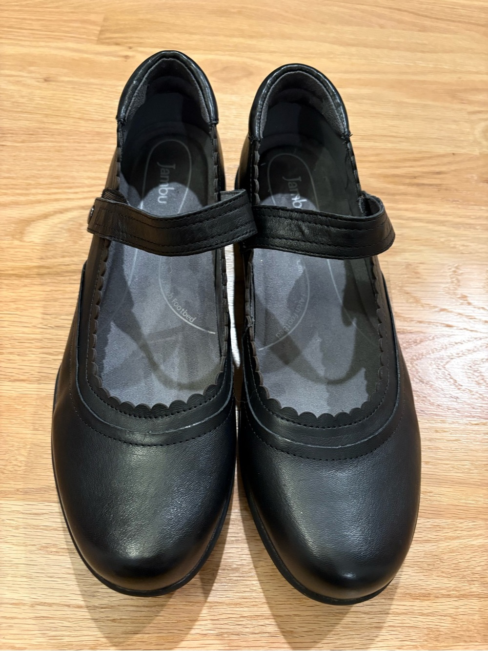 Jambu Black Mary Jane Comfort Flats Sz11